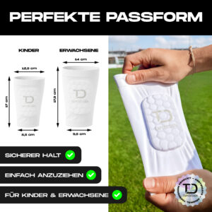 TAPEDESIGN® Shinguards Sleeve (Weiß)